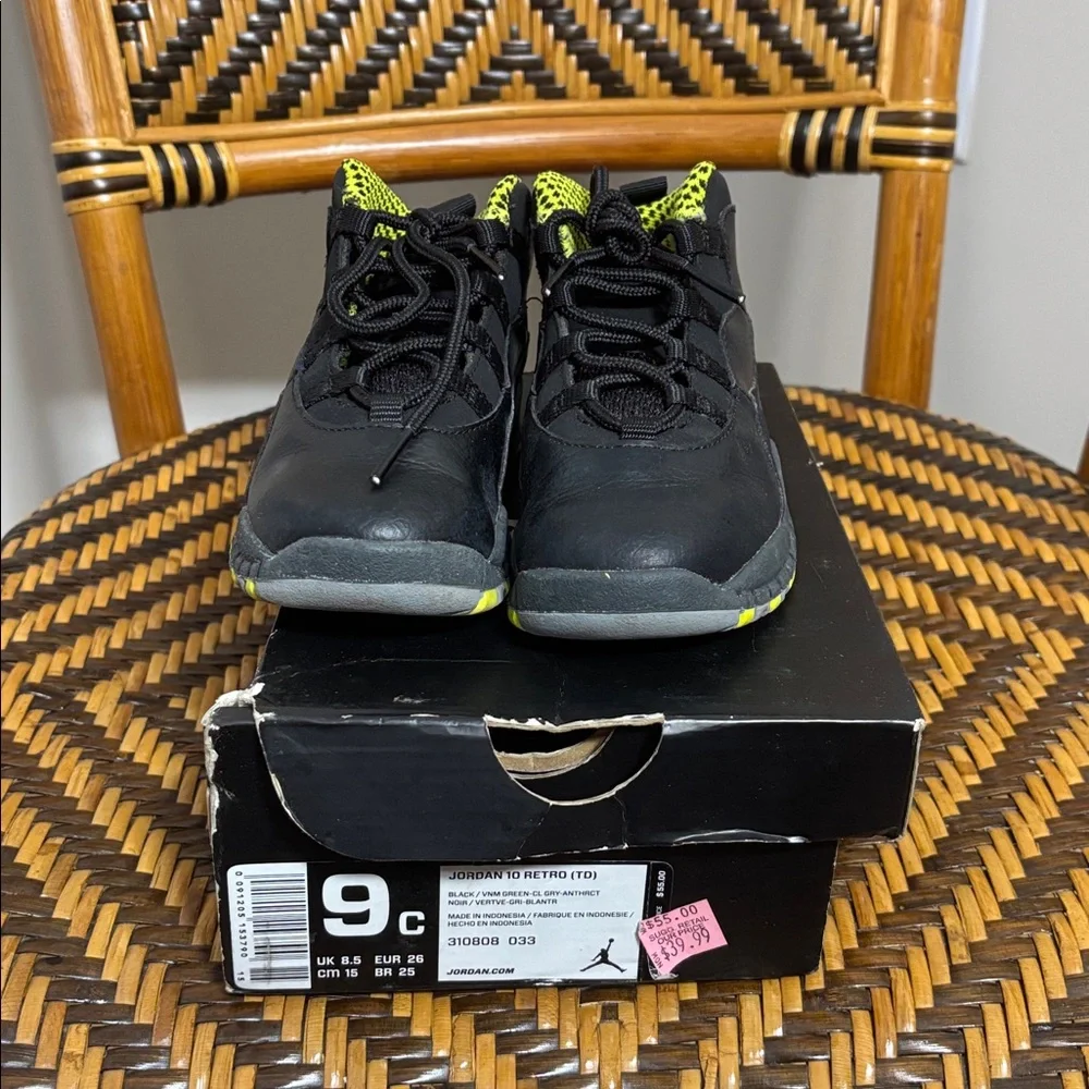 Air Jordan 10 Retro TD 'Venom' 310808-033 9C
